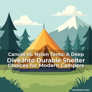 Read more about the article Canvas vs. Nylon Tents: A Deep Dive Into Durable Shelter Choices for Modern Campers