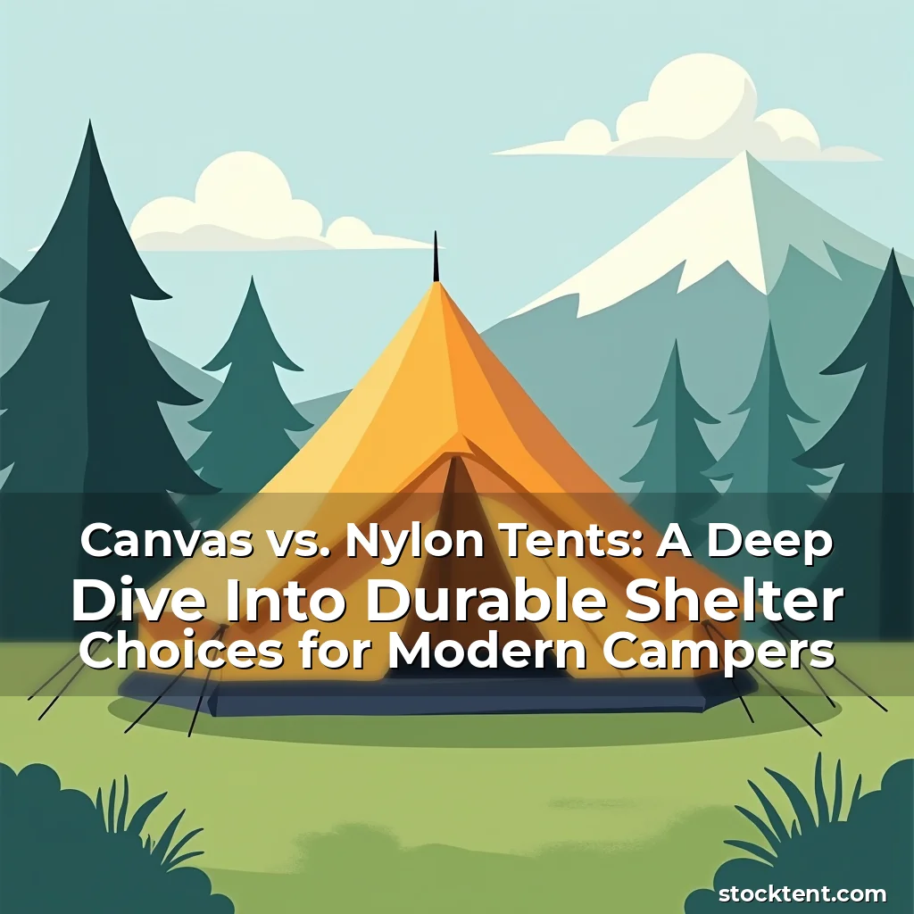 Read more about the article Canvas vs. Nylon Tents: A Deep Dive Into Durable Shelter Choices for Modern Campers