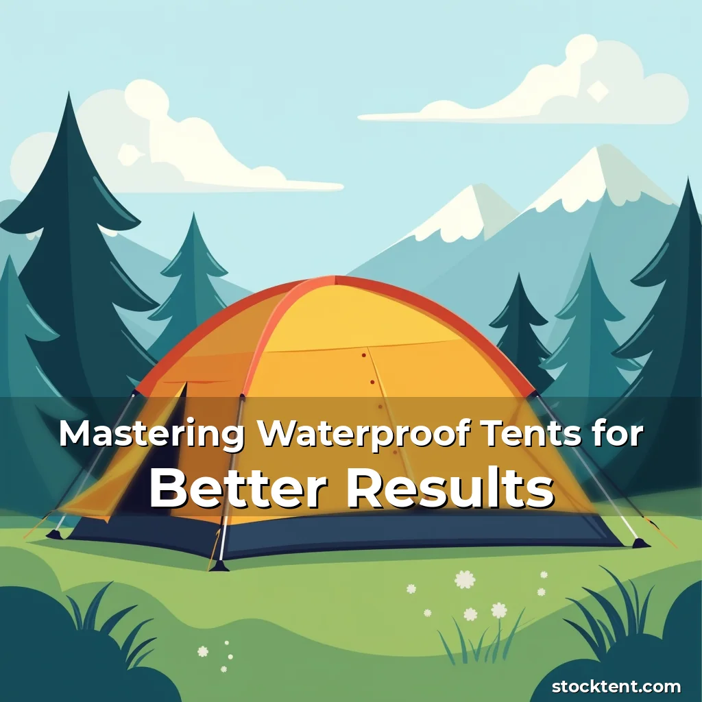 Read more about the article Mastering Waterproof Tents for Better Results